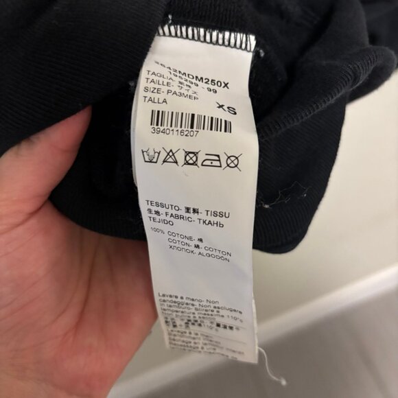 MSGM Milan Black Scorpion Logo Cotton Sweatshirt Hoodie  XS - Picture 10 of 10